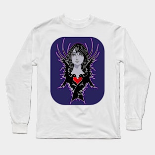 raven heart Long Sleeve T-Shirt